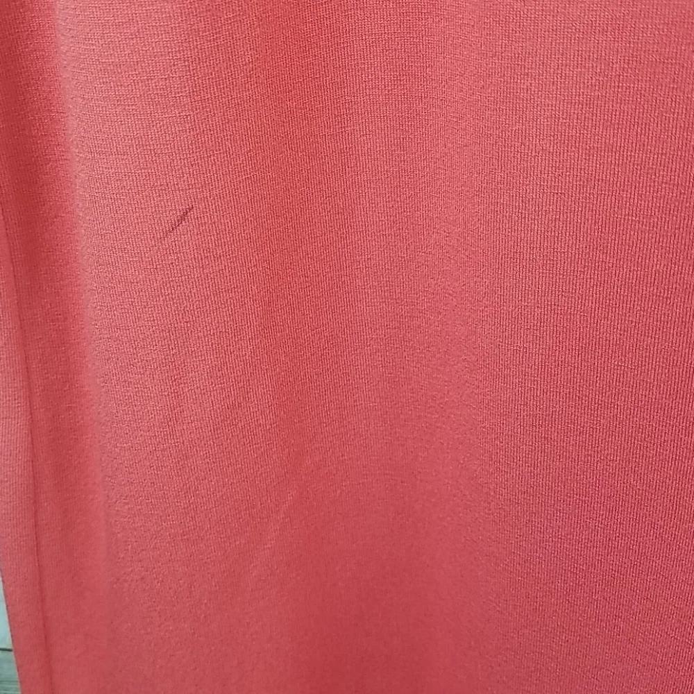 Eileen Fisher, women's Coral dress, round neck, short-sleeves, Sz XS/TP